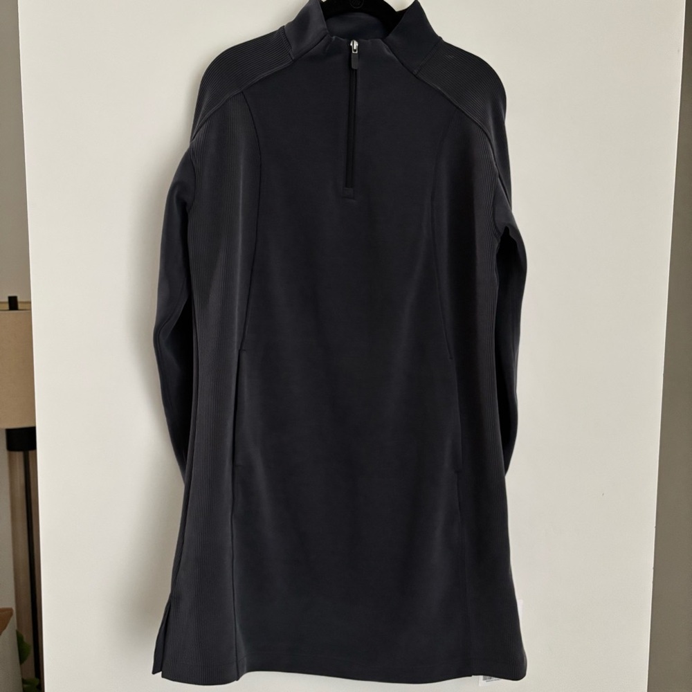 Lululemon NWT Softstreme half zip mini dress long sleeve Sz L - Picture 2 of 16